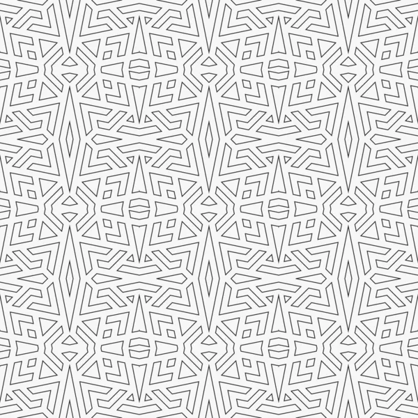 具有几何形状的无缝图案 摘要刺绣背景 单色马赛克 数码纸 网页设计 纺织机 矢量图形 免版税图库矢量图片