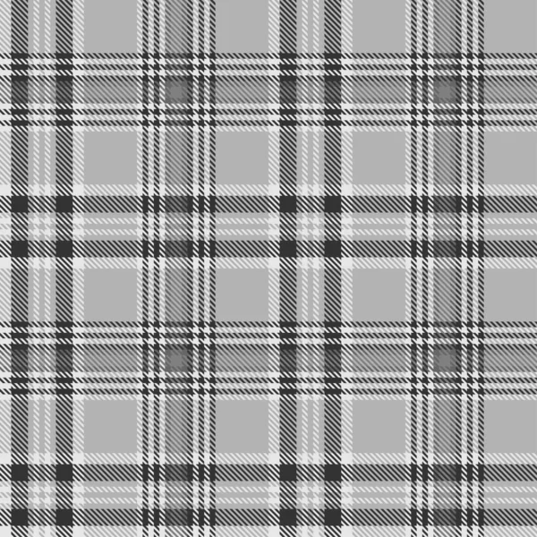 Zwart Wit Ruitpatroon Abstracte Naadloze Tartan Achtergrond Moderne Mode Kooi — Stockvector