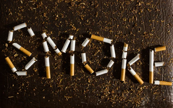 Negative tobacco concept — Stock Photo, Image