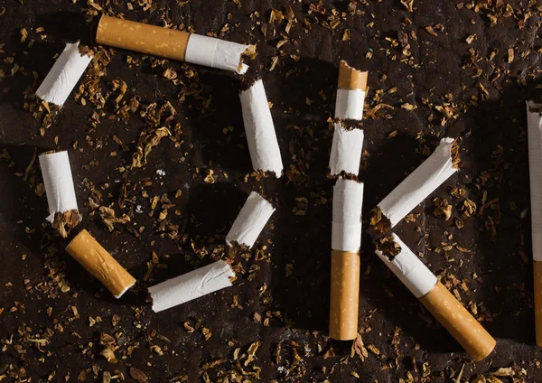 Conceito negativo de tabaco — Fotografia de Stock