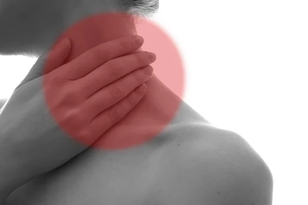 Ból szyi — Zdjęcie stockowe