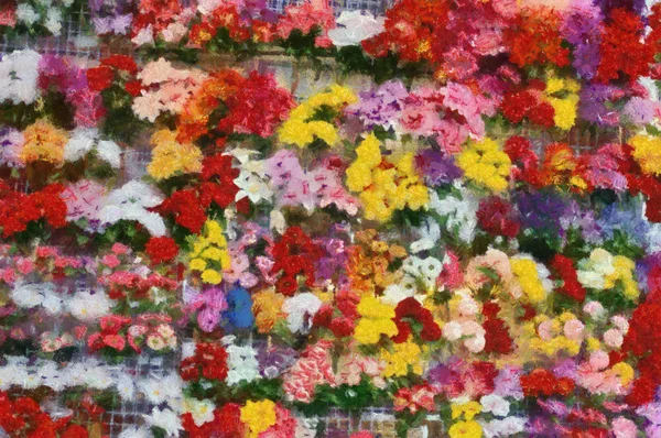 Květiny složení vzor — Stock fotografie