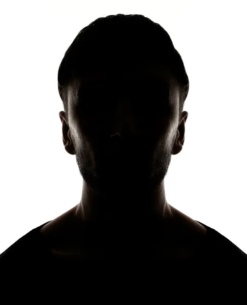 Mannelijke persoon silhouet — Stockfoto