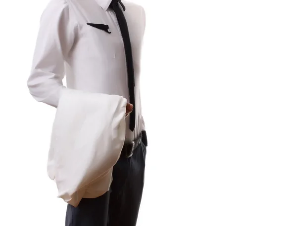 Man in white shirt — Stock Photo, Image