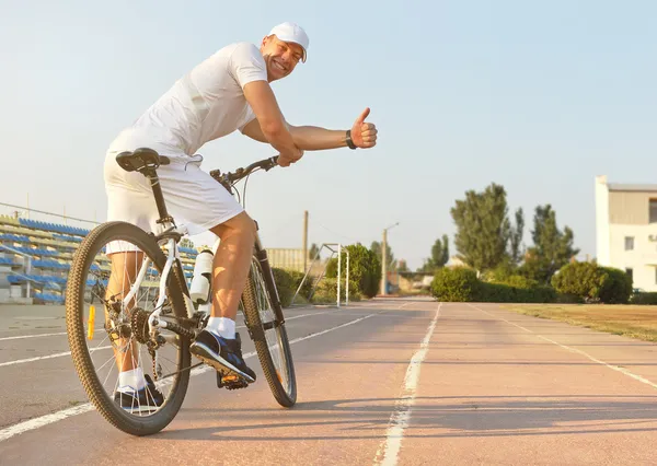 자전거 타는 사람 — 스톡 사진