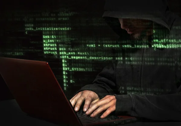 Hacker. — Fotografia de Stock