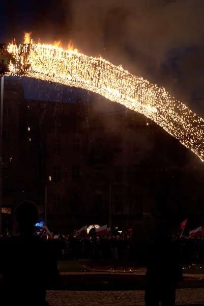 Independence March 2013 in Warsaw, Poland — Stock Photo, Image