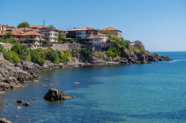 The city of Sozopol, view of the bay, the Black Sea. Bulgaria