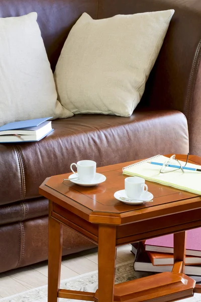 Couch and coffee table — Stock Photo, Image