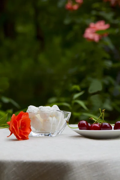 Beautiful summer breakfast — Stock Photo, Image