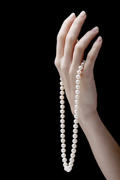 Pearl necklace Stock Photo