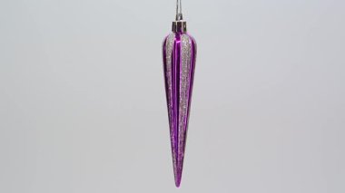 Purple glitter icicle ornement fullhd 1080p