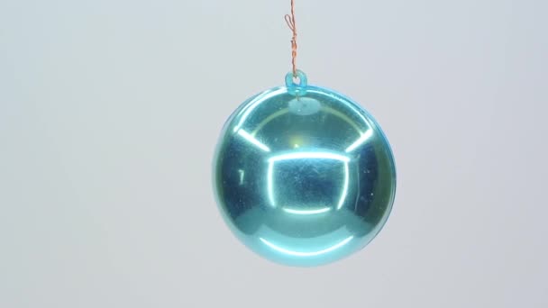 Azul figurado adorno de Navidad FullHD 1080p — Vídeos de Stock