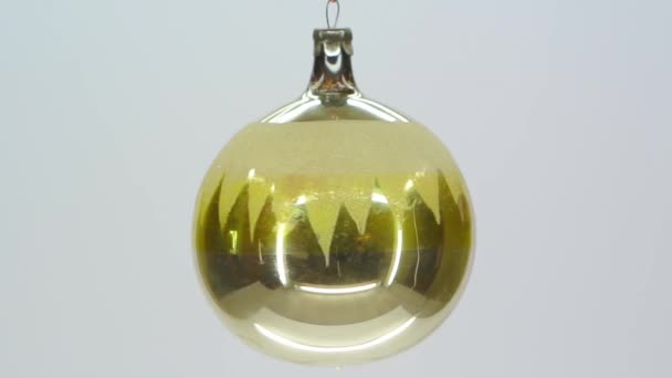 Ornement de Noël en verre jaune FullHD 1080p 