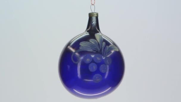 Décoration de Noël en verre bleu FullHD 1080p 