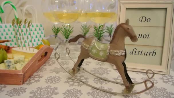 Cavallo a dondolo in metallo FullHD 1080p — Video Stock