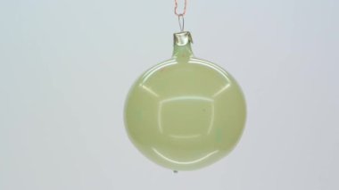 White glass christmas ornament FullHD 1080p