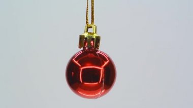 kırmızı cam Noel süs fullhd 1080p