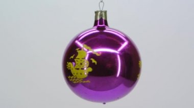 Mor cam Noel süs gemi deseni fullhd 1080p ile