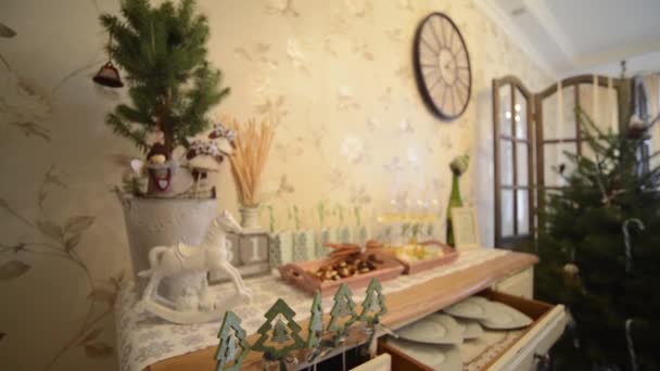 Decorated holiday table FullHD 1080p — Stock Video