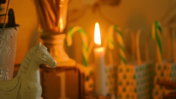 燃烧的蜡烛全高清 1080p — 图库视频影像