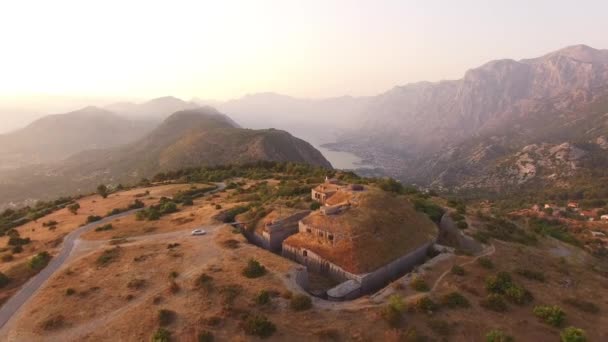 Fort Gorazda no Monte Lovcen, Montenegro — Vídeo de Stock