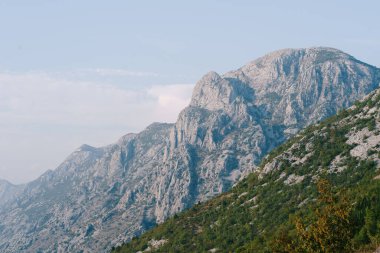 Gökyüzüne karşı Lovcen Dağı. Karadağ