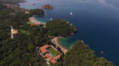Villa Milocer yakınlarındaki deniz manzarası