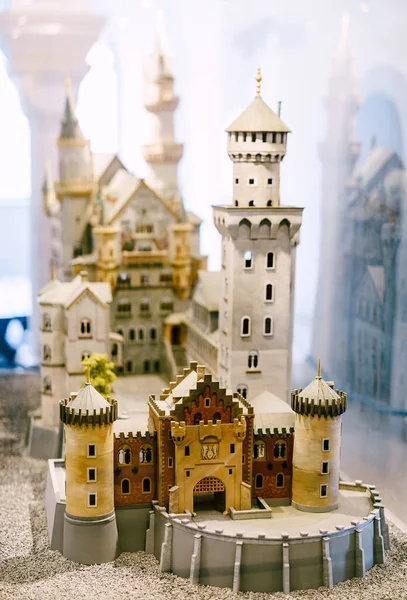 Salinan Miniatur dari Istana Neuschwanstein. Jerman — Stok Foto