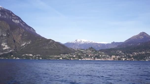 Поверхня озера Комо. Італія — стокове відео