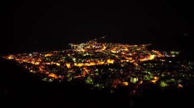 Karadağ 'ın Budva kentinin Panorama kenti