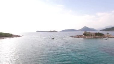 Karadağ 'ın Zhaniç adasına insansız hava aracından görüntü