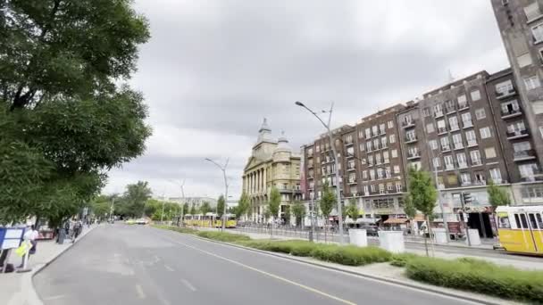 Traffic Ferenc Deak Square Budapest Hungary High Quality Footage — 图库视频影像