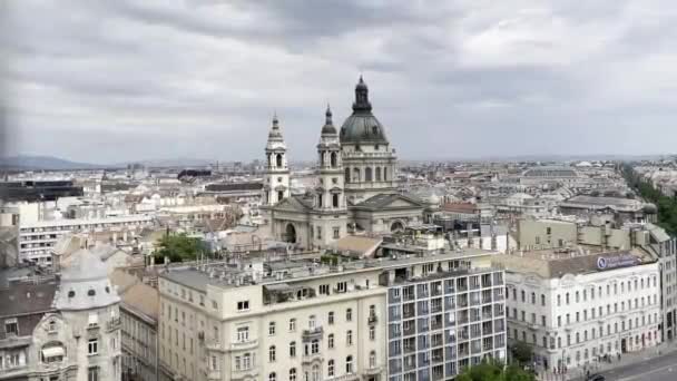 View Ferris Wheel Cabin Elizabeth Square Budapest High Quality Footage — Video Stock