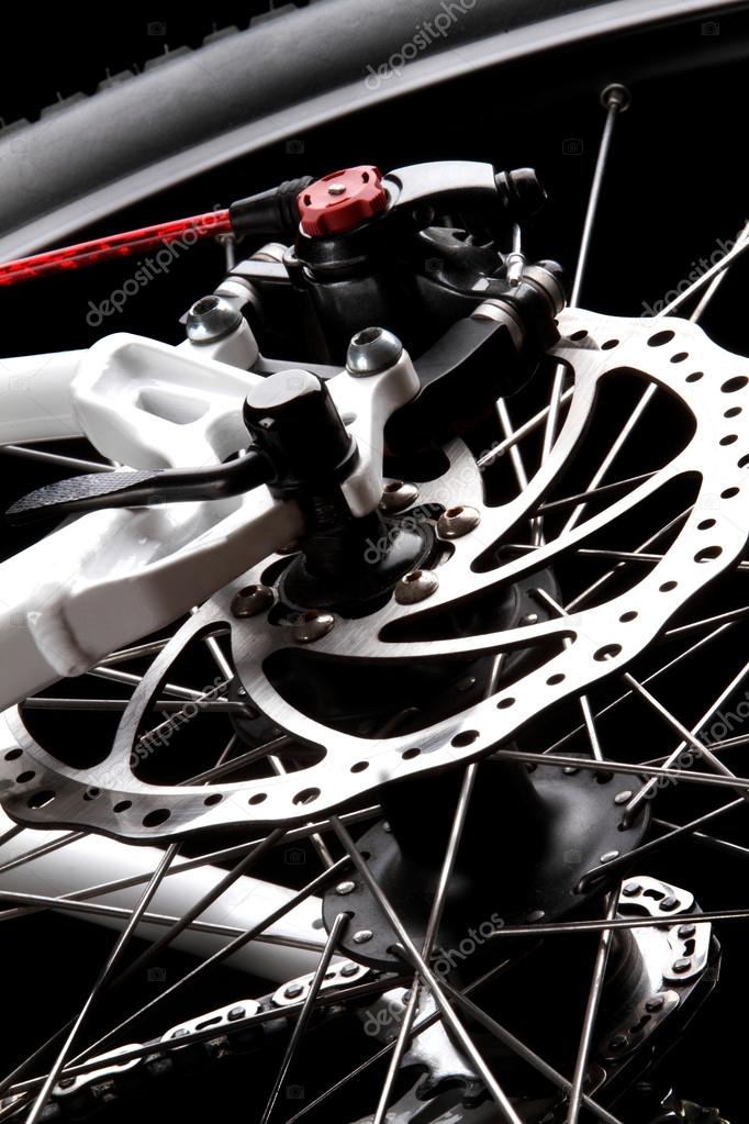 Bicycle disc brake .Rear disc brake on mountain bike