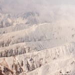 阿拉斯加山脉的鸟瞰图Letecký pohled na Aljašského pohoří