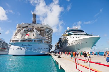 Cruise Port in St. Maarten clipart