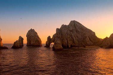 gün batımında land's end, Meksika