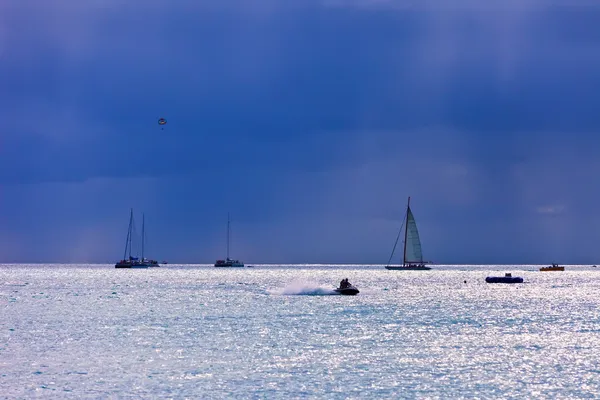 Sailing in St. Maarten — Stock Photo, Image