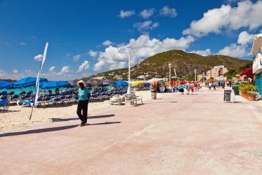 Great Bay Beach, St. Maarten clipart
