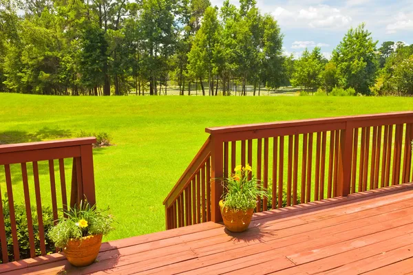 Backyard Deck — Stock Photo, Image