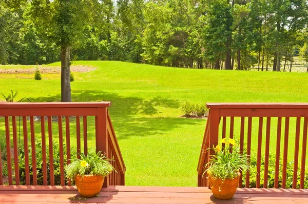 Backyard Deck — Stockfoto