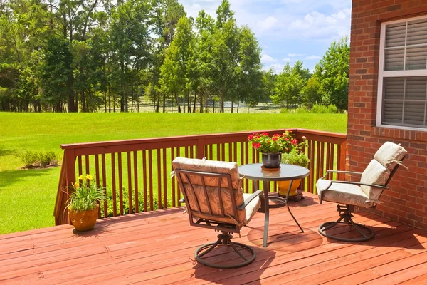 Backyard Deck — Stock Photo, Image