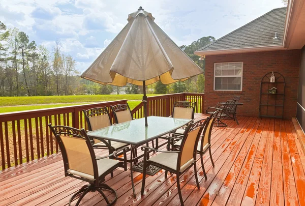 Backyard Deck — Stock Photo, Image