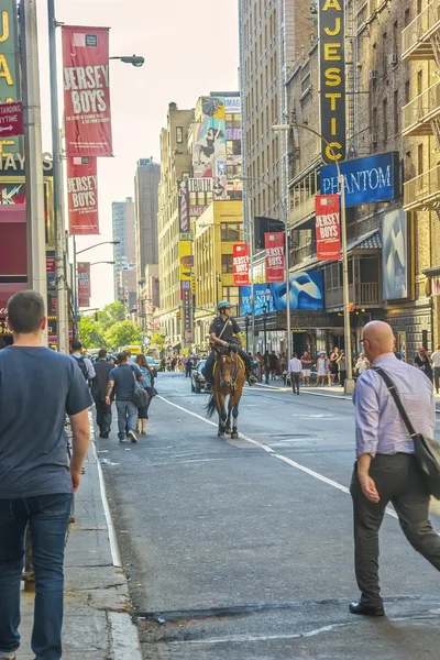 Unidade montada na NYPD — Fotografia de Stock