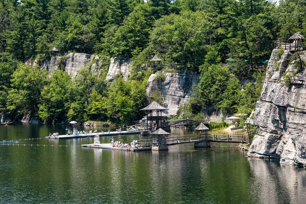 New Paltz New York July 2015 Hotel Guests Mohonk Mountain — 图库照片