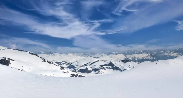 Vista Aérea Mágica Cordillera Alaska Con Picos Altos Nevadas Frescas — Foto de Stock