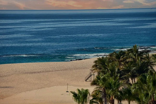 海滩和海科特斯在卡波圣卢卡斯 墨西哥 — 图库照片
