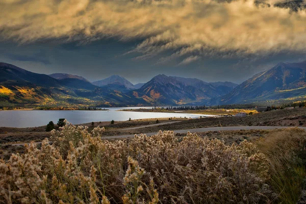 Evening Sky Twin Lakes Rural Colorado — Stock Fotó