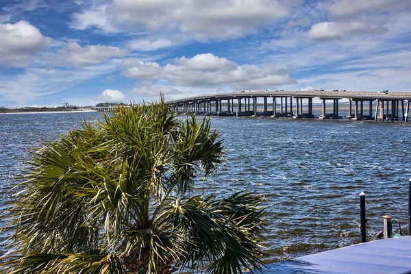 Brücke Über Die Wasserstraßen Destin Florida — Stockfoto